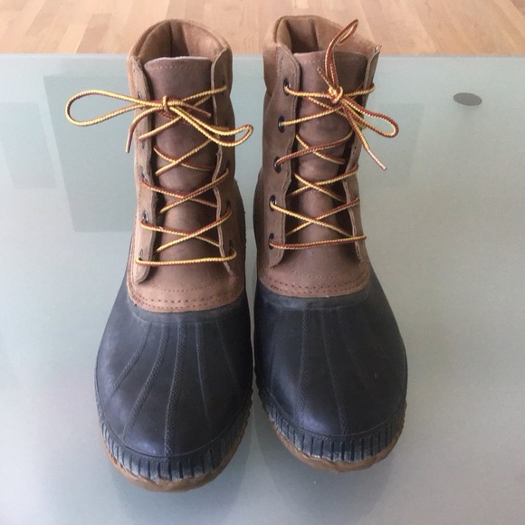 Sorel Other - Sorel Mens Cheyanne II Lace Up Brown Black Waterproof Duck Rain Snow Boots 13 LN